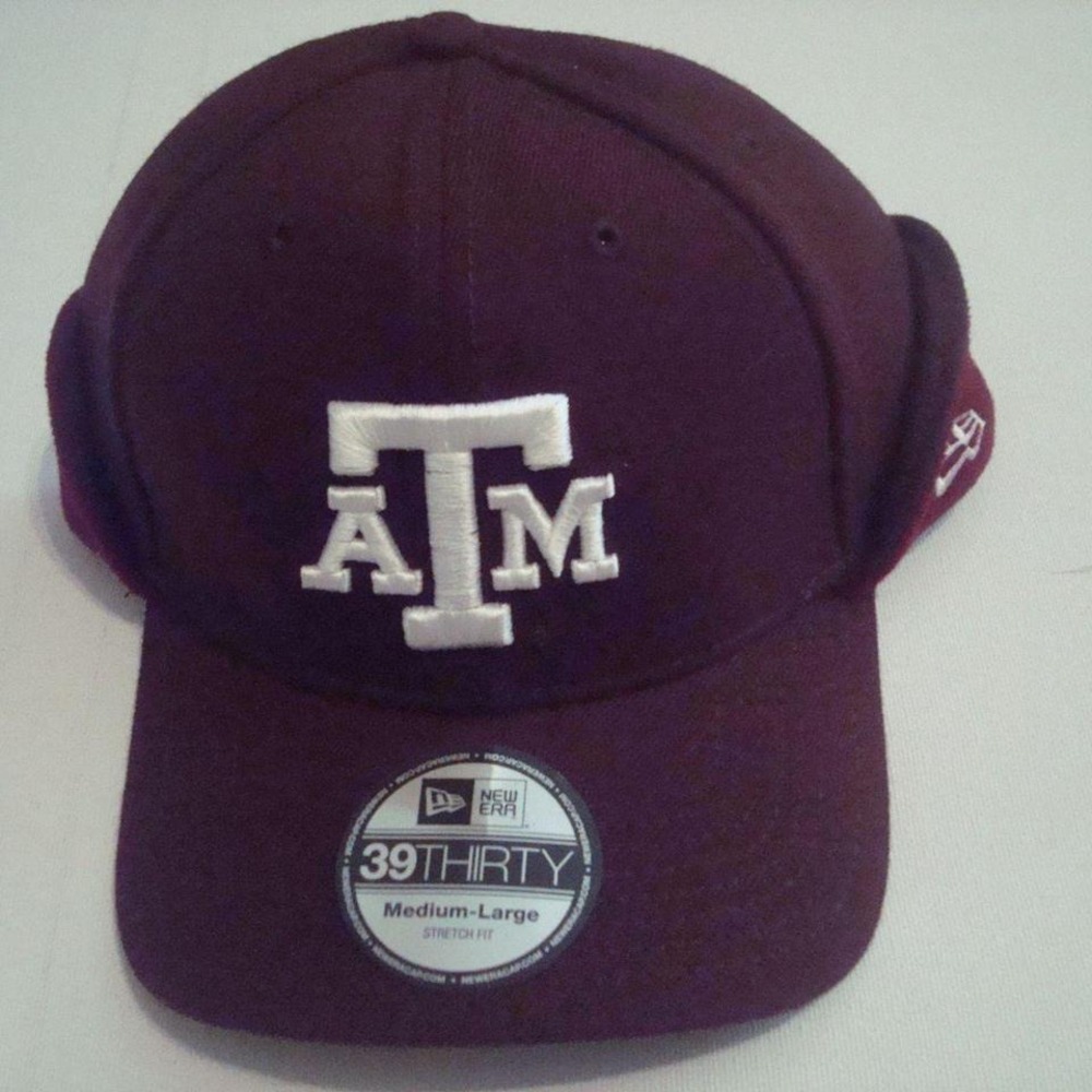 TEXAS A&M AGGIES NEW ERA M/LG WINTER HAT CAP VINTAGE 00S Y2K M4‎